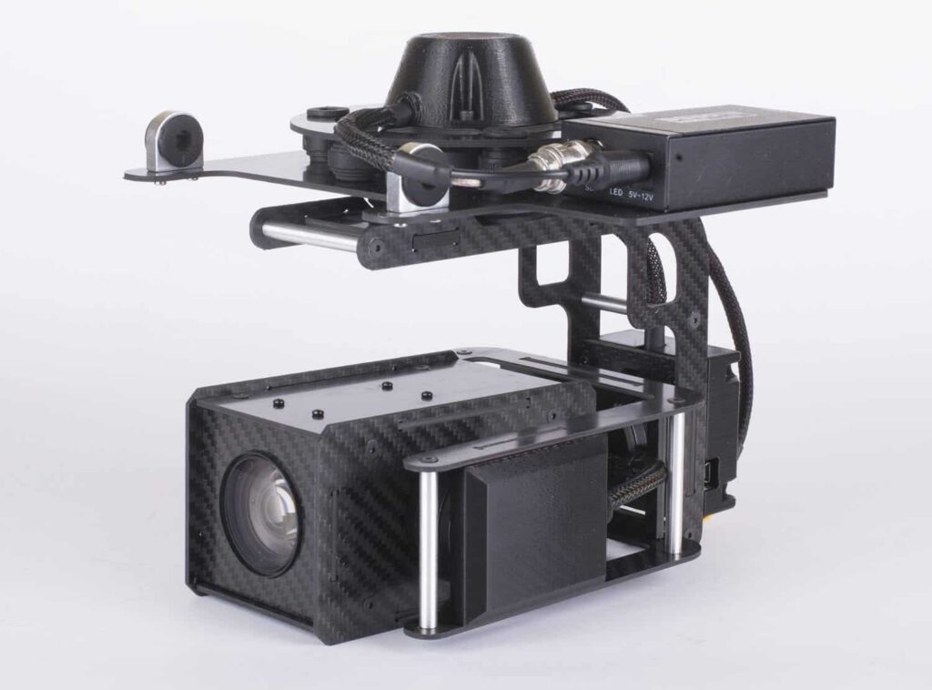 Fixed Wing UAS & Gyro Stabilized Gimbals for Surveillance & Inspections