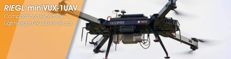 RIEGL miniVUX-1UAV – Compact and Extremely Lightweight UAV LiDAR Sensor