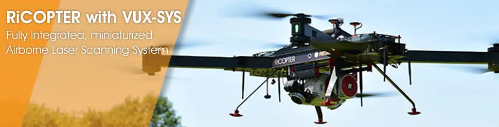 RiCOPTER with VUX-SYS – Fully Integrated, miniaturized Airborne Laser Scanning System