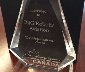 ING Robotic Aviation Unmanned Systems Canada Award