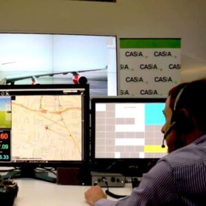 Air traffic controller interacts with RMIT talking drone