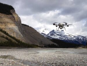 Drone at Alberta river