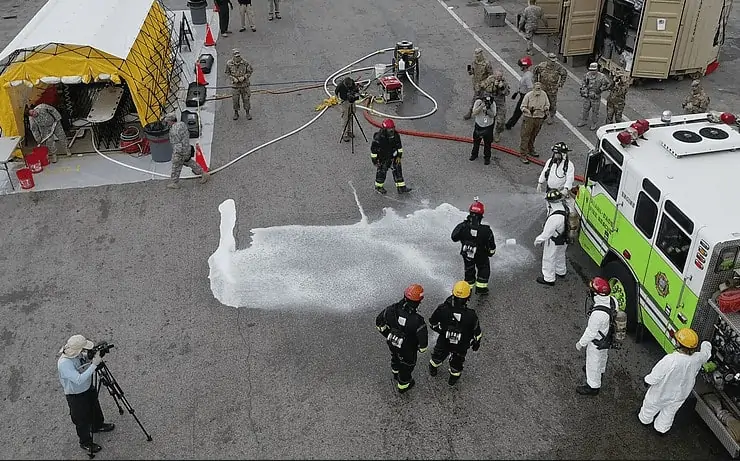 US Army and Miami Fire Rescue joint drone exercise