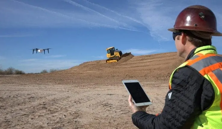 John Deere and Kespry construction site drone partnership