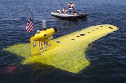 US Navy unmanned underwater vehicle