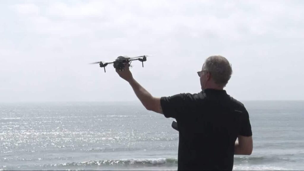 US Navy mine detecting drone