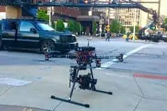 Aerobo X8 heavy lift multicopter drone