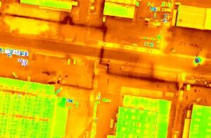 Drone thermal capture image