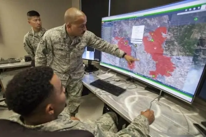 California Air National Guard firefighting with MQ-9 UAS