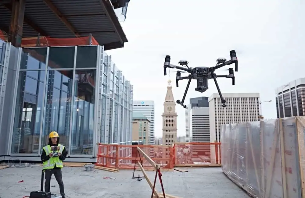 Construction site drone