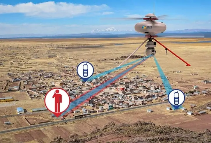 ECA Group IT180 drone with IMSI-Catcher