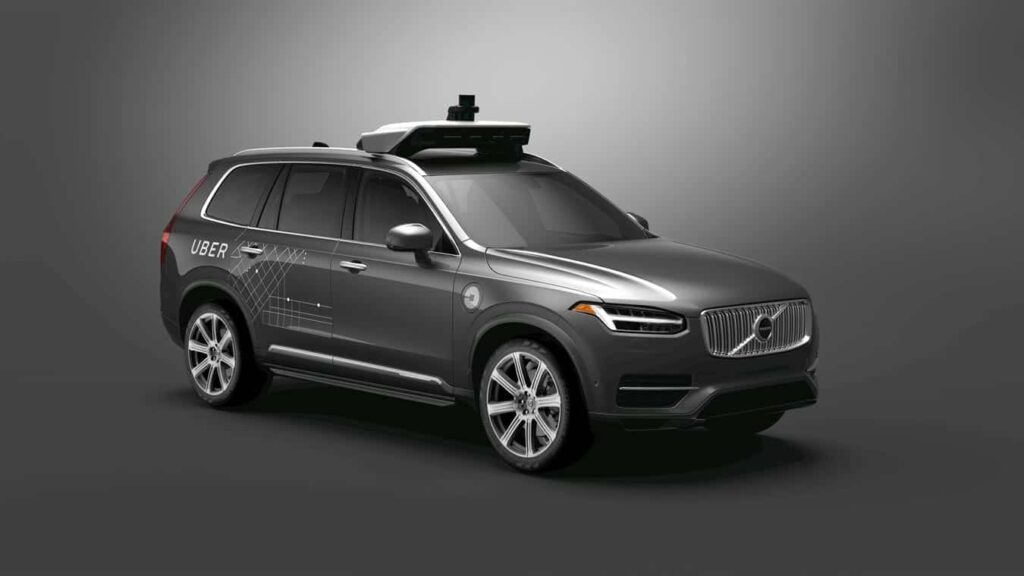 Volvo and Uber autonomous car