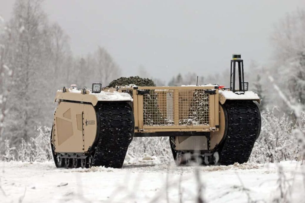 Milrem unmanned ground vehicle