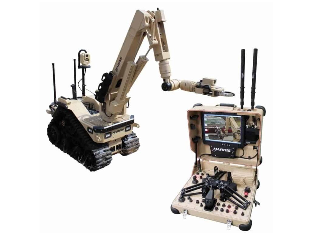 Harris EOD robot with Silvus radio