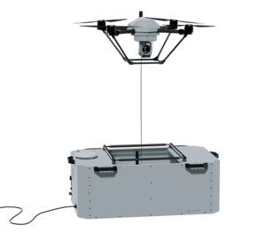 Khronos tethered drone-in-a-box system