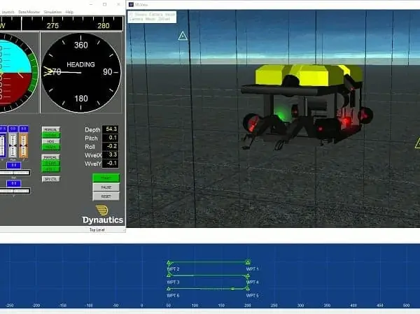 Dynautics AUV Simulator