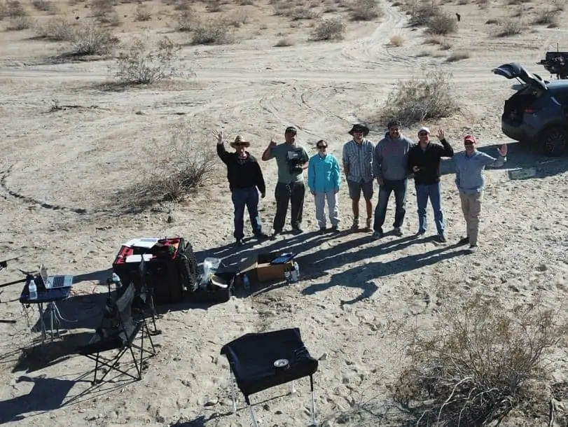 San Andreas fault drone LiDAR team