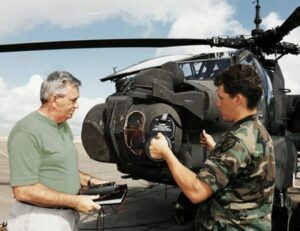 Helicopter with Flir and fire control system