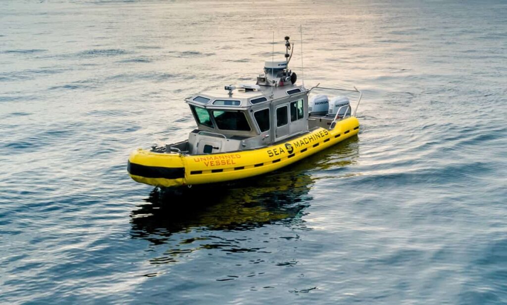 Sea Machines Robotics unmanned vessel