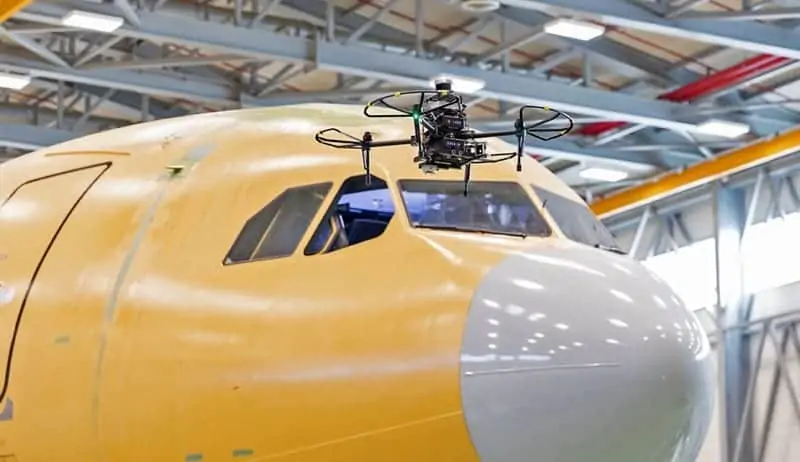 Airbus drone-based aircraft inspection