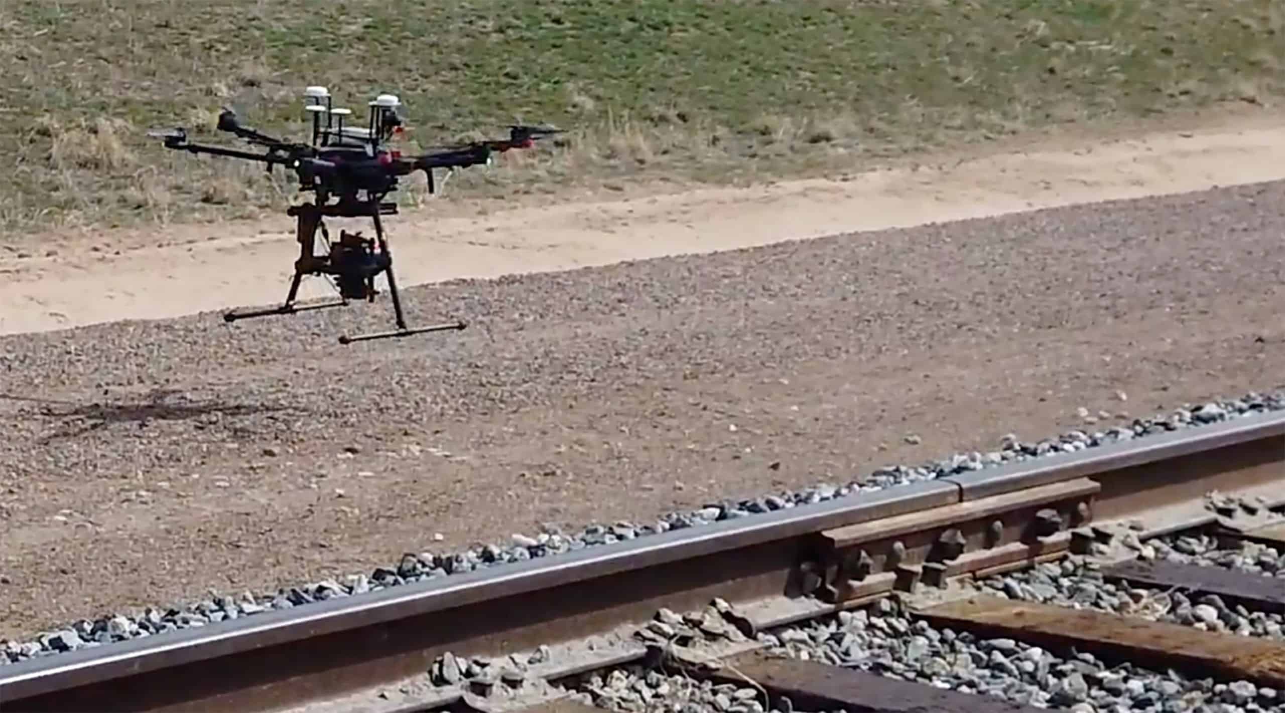 Defect Detection Software Integrated with Drone Railyard Inspection Service UST
