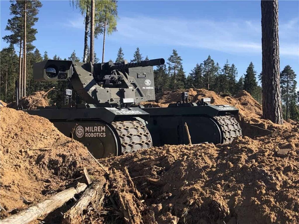 Milrem Robotics weaponised UGV