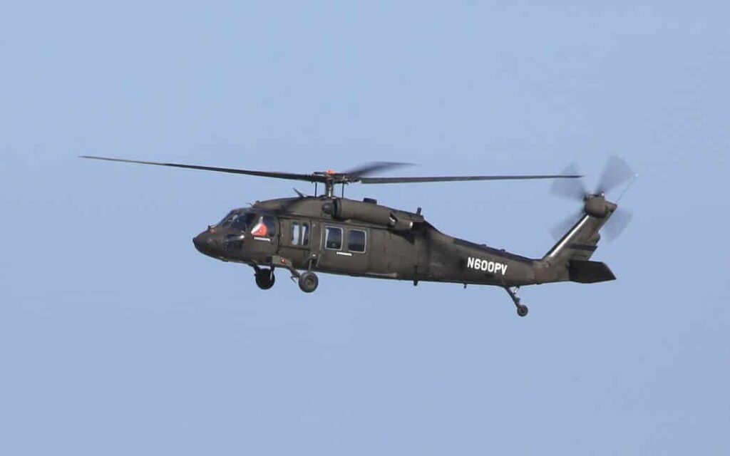 Optionally Piloted Black Hawk helicopter