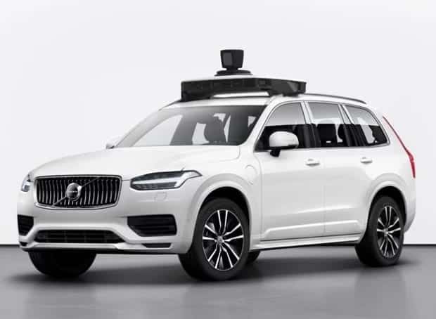 Volvo and Uber self-driving car