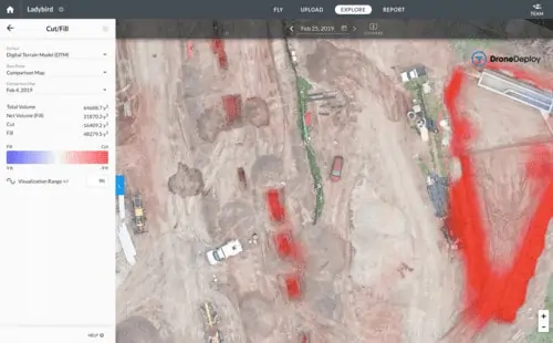 DroneDeploy Earthworks software