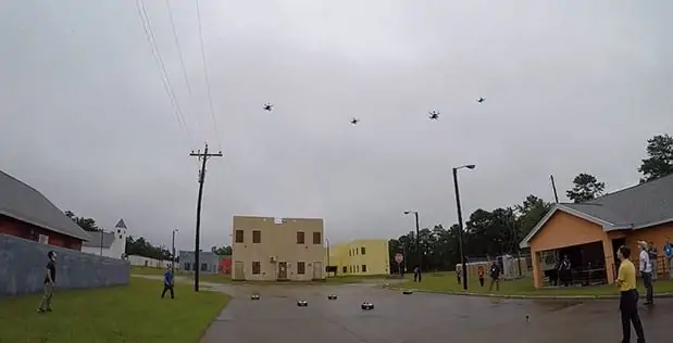 DARPA OFFSET drone swarm experiment