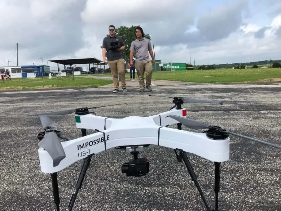 Impossible Aerospace US-1 Drone with SeekOps gas sensor
