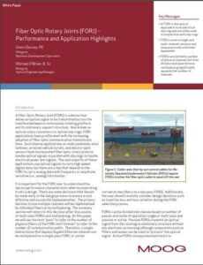 Moog fiber optic rotary joint whitepaper