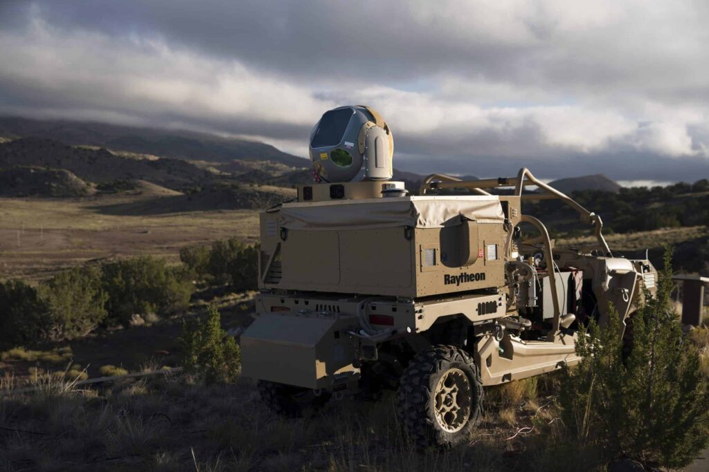 Raytheon counter-drone laser weapon