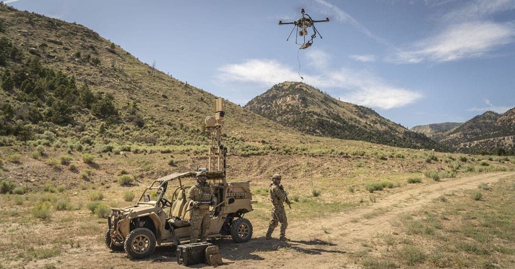 FLIR tethered drone