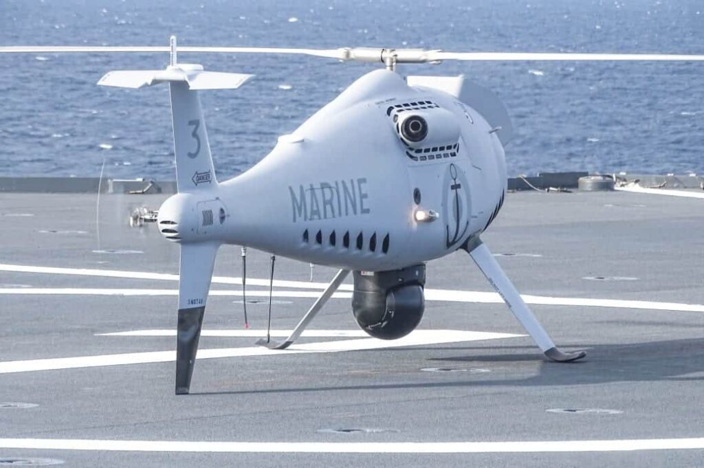 CAMCOPTER S-100 UAS on ship deck