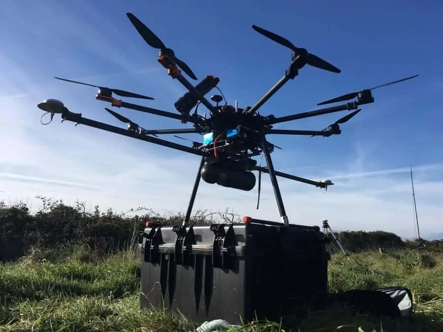 UAV with Routescene LidarPod