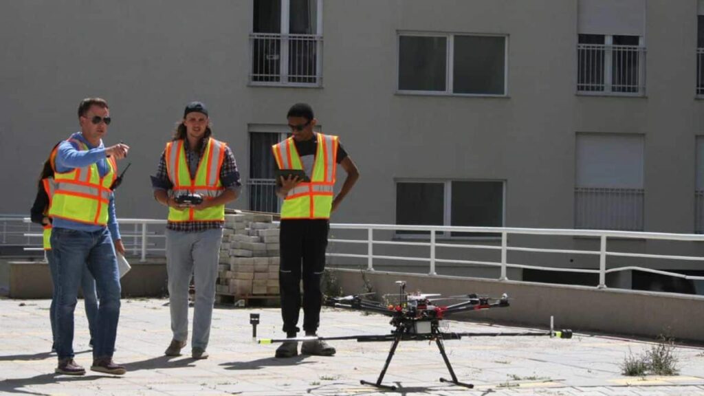 Drone flight in Kosovo with FT205 wind sensors