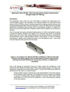 NuWaves Engineering RF filtering application note