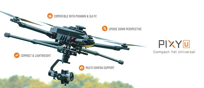 Pixy U Universal Drone Camera Gimbal banner