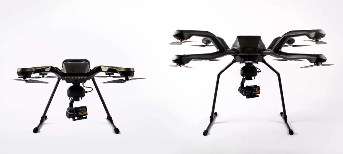 Acecore Zoe and Neo drones with WIRIS Pro thermal camera