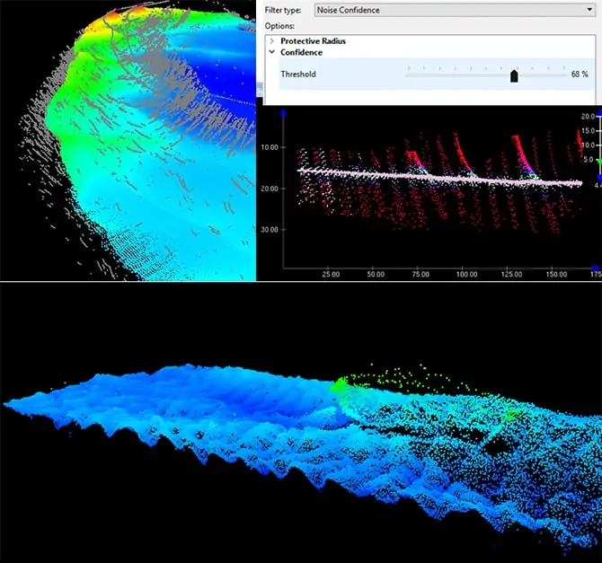 AI-driven sonar noise cleaning software