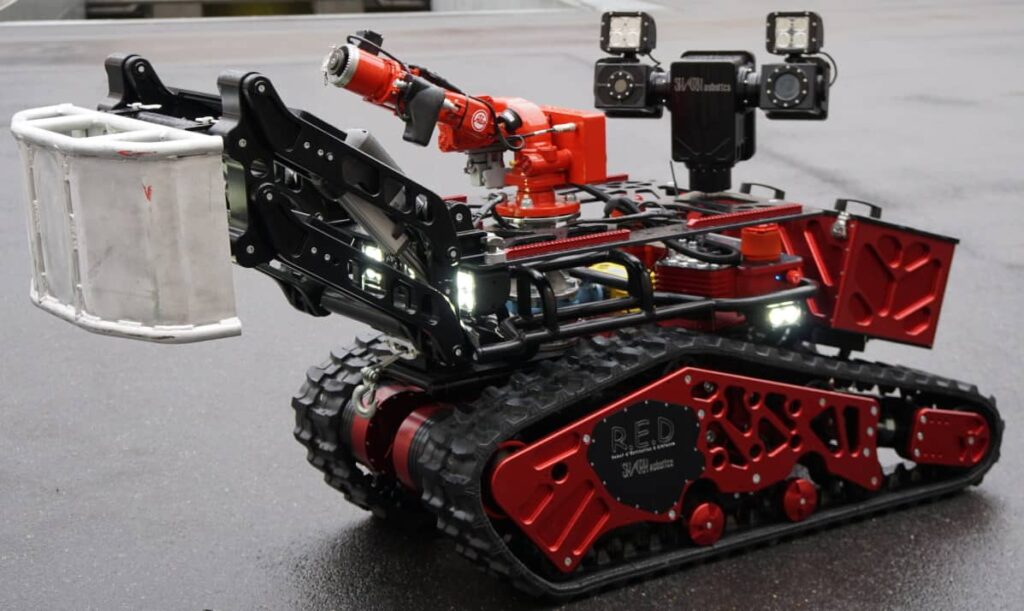 Shark Robotics Colossus firefighting robot