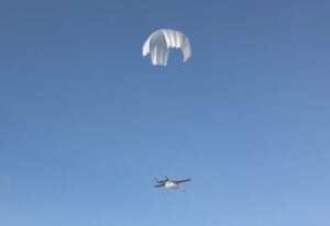 Raybird UAS Parachute Landing