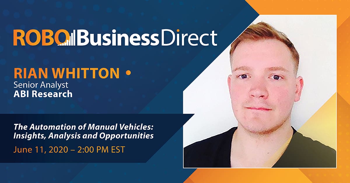 RoboBusinessDirect June Autonomous Vehicles Webinar