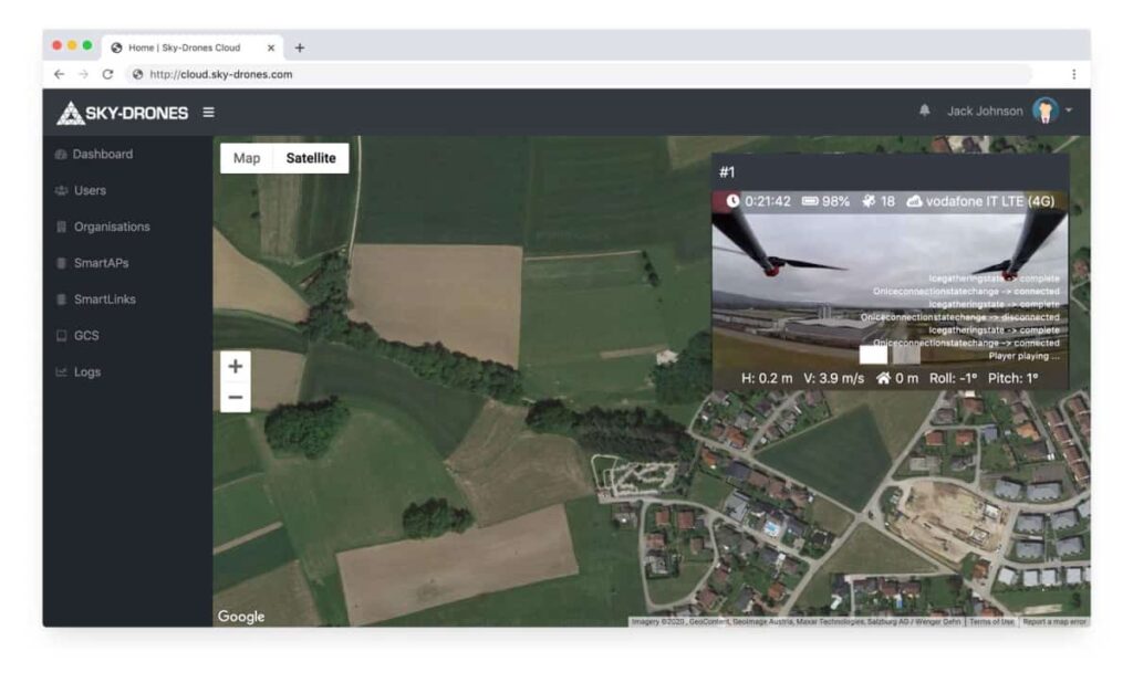 Sky-Drones Cloud software