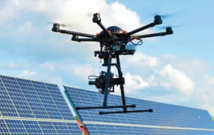 Drone with Raptor Photonics SWIR camera