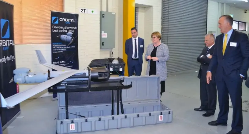 Orbital UAV Australian Minister for Defence visit