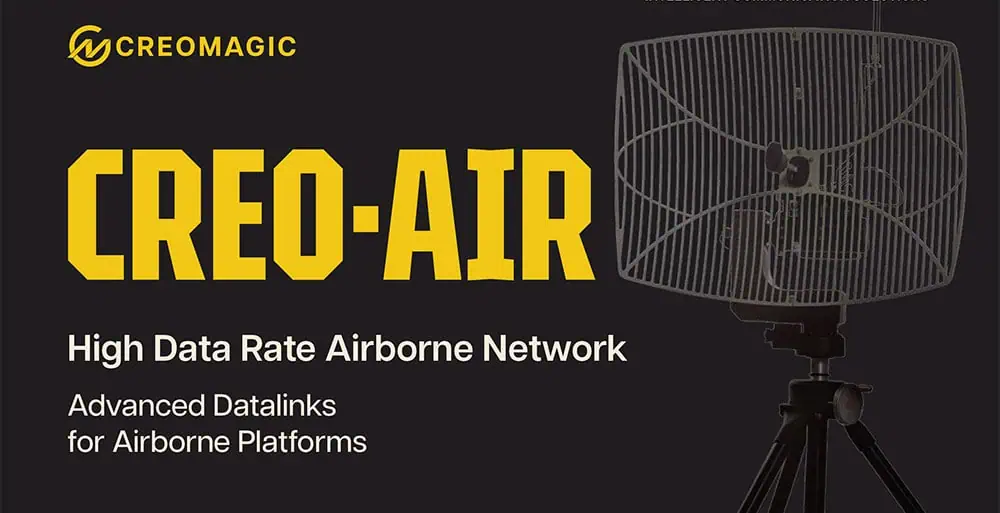 CreoAir High Data Rate Airborne Network for UAVs