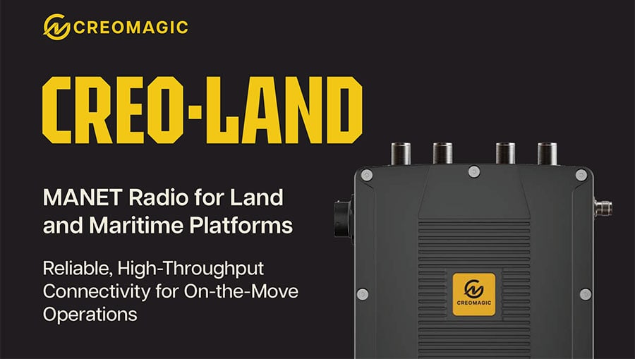 CreoLand MANET Radio for Unmanned Vehicles