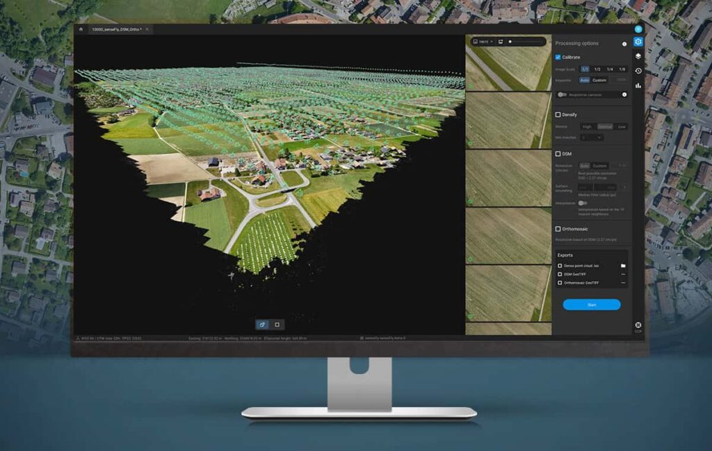 Pix4Dmatic drone mapping software